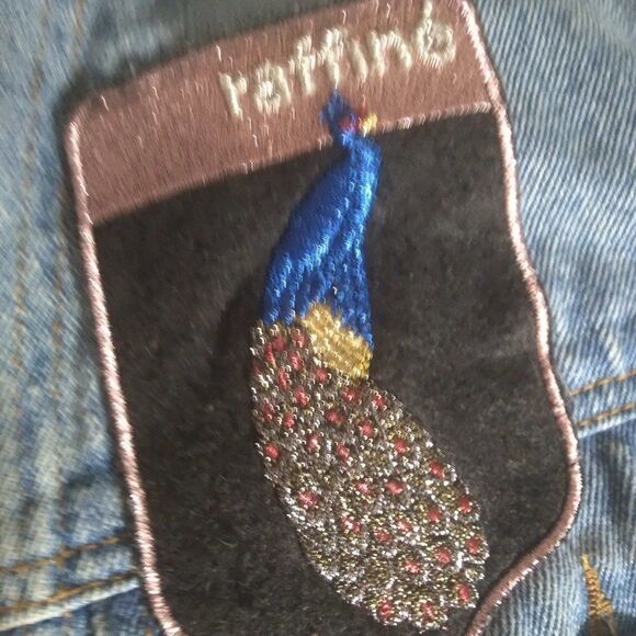 Basic House Plumes Colore'es Denim Jean Jacket - Picture 8 of 9